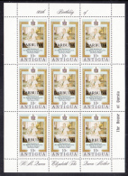 Barbuda MNH Scott #461, #462 Minisheets Of 9 Each 10c, $2.50 Queen Mother 80th Birthday - Barbuda (...-1981)