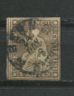 Switzerland 1858-2 Sc 36 Used Philatelic Expertise Attached - Oblitérés