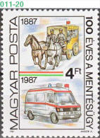 HUNGARY, 1987, Hungarian First Aid Association, Horse, MNH (**), Sc/Mi 3070/3896A - First Aid
