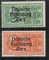 ZARA OCCUPAZIONE TEDESCA 1943 ESPRESSI SERIE COMPLETA MNH - German Occ.: Zara