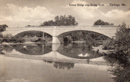 Carthage MO Lower Bridge Over Spring River  Old Postcard - Sonstige & Ohne Zuordnung