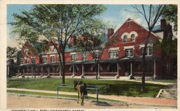 Leavenworth KS Schoefield Hall Old Postcard - Andere & Zonder Classificatie
