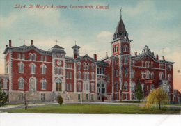 Leavenworth KS St Marys Academy 1910 Postcard - Other & Unclassified