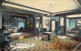 Leavenworth KS Elks Home Interior 1910 Postcard - Autres & Non Classés