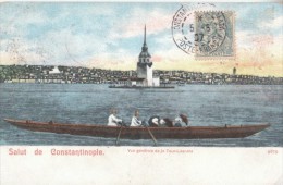 Y&T N° 13 Seul Sur CPA - CàD De Constantinople Du 5 Mai 1907 - FRANCO DE PORT - Briefe U. Dokumente