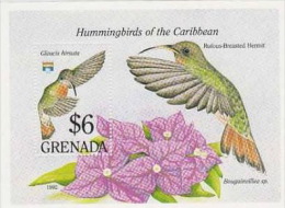 Grenada-1992 Hummingbirds Souvenir Sheet  MNH - Hummingbirds