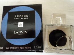 LANVIN" ARPEGE POUR HOMME" MINI EDT  5 ML  VOIR & LIRE !!! - Miniatures Hommes (avec Boite)