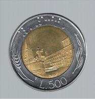 ITALIA - ITALY = 500 Liras 1989 - 500 Lire