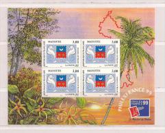 MAYOTTE  ( FRMAR - 8  )  1999  N° YVERT ET TELLIER   BLOC   N° 1  N** - Blocks & Sheetlets