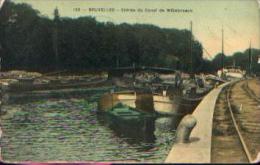 BRUXELLES « Entrée Du Canal De Willebroeck » Ed. Gd Bazar Anspach, Bxl  (1909) - Maritiem