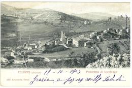 CARTOLINA -  FOLIGNO DINTORNI - PANORAMA  VERCHIANO - VIAGGIATA NEL 1903 - PANORAMA DI VERCHIANO - Foligno