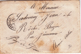 1871 ? - ENVELOPPE En FRANCHISE De MARSEILLE Pour ROCHE BREZIN Par JUMEAUX (ARMEE D'ACTIVE) - Sellos De La Armada (antes De 1900)