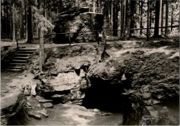 AK Ehrenfriedersdorf, Greifensteine, Stülpner-Höhle, Ung, 1963 - Ehrenfriedersdorf