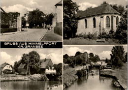 AK Himmelpfort / Kr. Gransee, Kirche, Kanal, Schleuse, Gel, 1975 - Gransee