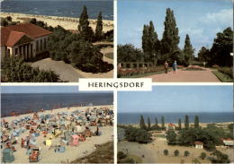 AK Heringsdorf, Kulturhaus, Strand, Promenade, Gel, 1972 - Usedom