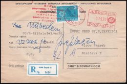 Yugoslavia 1983, Registred Official Cover - Brieven En Documenten