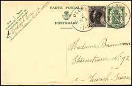 Belgium 1936, Uprated Postal Stationery To Zurich - Briefe U. Dokumente