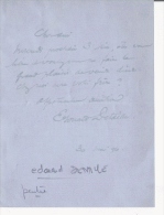 Delcampe - JEAN BAPTISTE (EDOUARD DETAILLE ) PARIS 1948 1912 PEINTRE ACADEMIQUE FRANCAIS LETTRE A SIGNATURE - Altri & Non Classificati