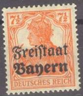 1919 Freimarken DR Wert Zu 7,5Pf Mit Aufdruck Freistaat Bayern Mi 139 Posfrisch/neuf Sans Charniere/MNH - Ungebraucht