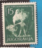 1953 X 733 JUGOSLAVIJA CROAZIA ISTRA SLOVENIJA 20 YEARS LIBERATION MNH - Neufs