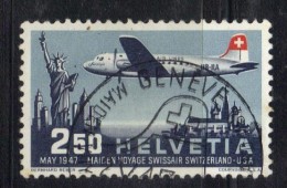 BIN105 - SVIZZERA 1947, Posta Aerea La Serie N. 41 Used - Usati