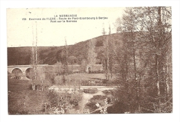 Delcampe - Cp, 61, Env. De Flers, Route De Pont-Erambourg à Berjou, Pont Sur Le NOireau, Voyagée 1927 - Flers