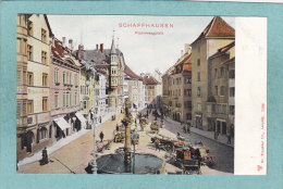 SCHAFFHAUSEN.  -  Frohnwaagplatz  - TRES  BELLE CARTE PRECURSEUR ANIMEE  - - Andere & Zonder Classificatie