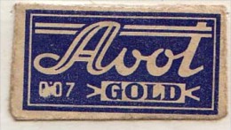 RAZOR BLADE RASIERKLINGE AVOT GOLD  0,07 Mm   Nicht Ohne Rasierer Gefüllt - Razor Blades