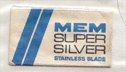 RAZOR BLADE RASIERKLINGE MEM SUPER SILVER STAINLESS BLADE  Nicht Ohne Rasierer Gefüllt - Hojas De Afeitar