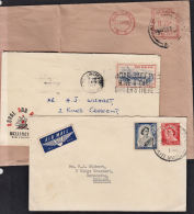 B0076 NEW ZEALAND, 3 @ 1950s Covers To UK - Cartas & Documentos