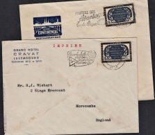 B0078 LUXEMBOURG, 2 @ 1950s Covers - Briefe U. Dokumente