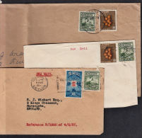 C0037 CEYLON, 3 @ 1950s Letter To UK - Ceylon (...-1947)