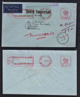 C0044 INDIA 1957, Cover To UK With 'Eastern Court PO, Imperial D-203' Machine Cancellation - Covers & Documents