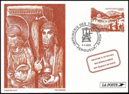 France 2001, Postal Stationery - Pseudo-entiers Officiels