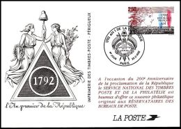 France 1992, Postal Stationery - Official Stationery