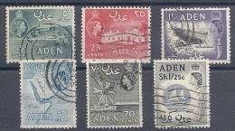 130504175  ADEN  G.B. YVERT  Nº  51/52/54/56/57A/57B - Aden (1854-1963)