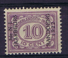 Dutch East Indies, Nederlands Indie, 1922 10 Ct Met Opdruk "3de N.I. JAARBEURS BANDOENG 1922" NVPH 156 MNH/** - India Holandeses