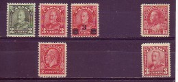 GEORGE V-CANADA-1918-1928-LOT - Nuovi