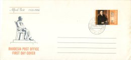 (135) Rhodesia FDC Cover - Premier Jour - 1968 - Alfred Beit - Otros & Sin Clasificación