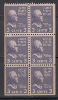 United States  Scott No.  807a  Mnh  Year 1938  Booklet Pane - Ungebraucht