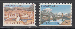 Switzerland  Scott No. 627-28  Mnh  Year 1977 - Nuovi