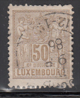 Luxembourg  Scott No. 57 Used  Year 1882 - 1882 Allegorie