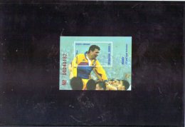 2001 - H0mmage Au Footballeur GHEORGHE HAGI  Mi Bloc 317 Et Yv Bf  257 - Used Stamps