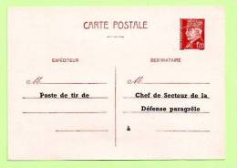 ENTIERS - YVERT 515 - Repiquage Défense Paragrêle - Cartes Postales Repiquages (avant 1995)