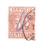 Servizio Commissioni 1913 Vitt. Em. III° 30 Cent  Usato   COD FRA.158 - Segnatasse