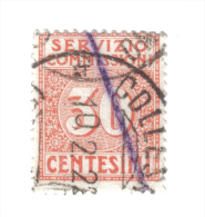 Servizio Commissioni 1913 Vitt. Em. III° 30 Cent  Usato   COD FRA.159 - Strafport