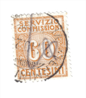 Servizio Commissioni 1913 Vitt. Em. III° 60 Cent  Usato   COD FRA.163 - Taxe
