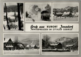 AK Jonsdorf, Kleinbahn, Winter, Gel 1970 - Jonsdorf