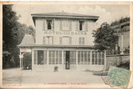69. Charbonniere. Hotel Des Bains. Pliure à Gauche - Charbonniere Les Bains
