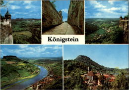 AK Königstein, Bielatal, Lilienstein, Königstein, Gel, 1974 - Königstein (Sächs. Schw.)